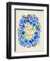 Laughs in Flowers ? Blue and Gold Palette-Cat Coquillette-Framed Art Print