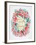 Laughs in Flowers - Pink Palette-Cat Coquillette-Framed Art Print