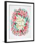 Laughs in Flowers - Pink Palette-Cat Coquillette-Framed Art Print