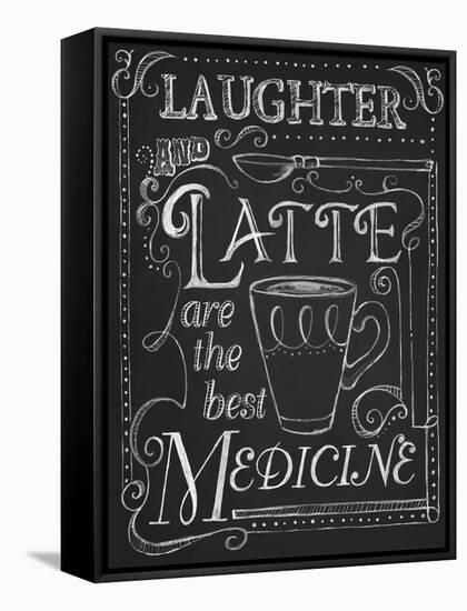 Laughter and Latte-Fiona Stokes-Gilbert-Framed Stretched Canvas