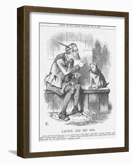 Launce and His Dog, 1885-Joseph Swain-Framed Giclee Print