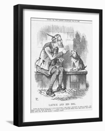 Launce and His Dog, 1885-Joseph Swain-Framed Giclee Print