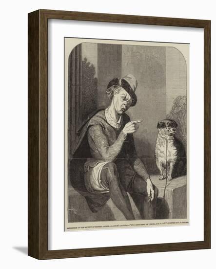 Launce's Lecture, Two Gentlemen of Verona, Act Iv, Scene 4-Thomas Francis Dicksee-Framed Giclee Print