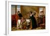 Launce's Substitute for Proteus' Dog, 1849 (Oil on Canvas)-Augustus Leopold Egg-Framed Giclee Print
