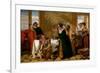 Launce's Substitute for Proteus' Dog, 1849 (Oil on Canvas)-Augustus Leopold Egg-Framed Giclee Print