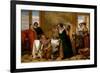 Launce's Substitute for Proteus' Dog, 1849 (Oil on Canvas)-Augustus Leopold Egg-Framed Giclee Print