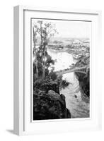 Launceston, from Cataract Bridge, Tasmania, Australia, 1886-null-Framed Giclee Print