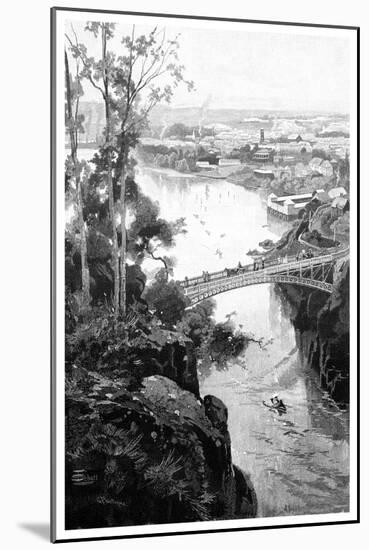 Launceston, from Cataract Bridge, Tasmania, Australia, 1886-null-Mounted Giclee Print