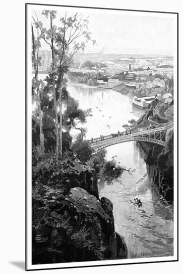 Launceston, from Cataract Bridge, Tasmania, Australia, 1886-null-Mounted Giclee Print