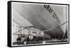 Launch Ceremony for Zeppelin LZ127 Graf Zeppelin, Friedrichshafen, Germany, 9th July 1928-null-Framed Stretched Canvas