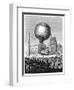 Launch of a Hot Air Balloon, Late 18th Century-null-Framed Giclee Print