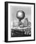 Launch of a Hot Air Balloon, Late 18th Century-null-Framed Giclee Print