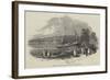 Launch of a Model Gun-Brig, in Eastwell-Park-null-Framed Giclee Print