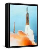 Launch of a Titan IV Rocket-Lockheed Martin-Framed Stretched Canvas