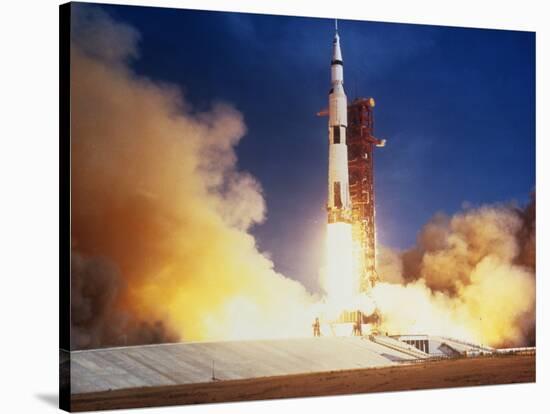 Launch of Apollo 11 Spacecraft En Route To Moon-null-Stretched Canvas