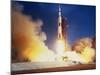 Launch of Apollo 11 Spacecraft En Route To Moon-null-Mounted Photographic Print