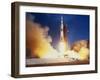 Launch of Apollo 11 Spacecraft En Route To Moon-null-Framed Photographic Print