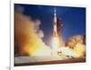 Launch of Apollo 11 Spacecraft En Route To Moon-null-Framed Photographic Print