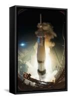 Launch of Apollo 17-null-Framed Stretched Canvas