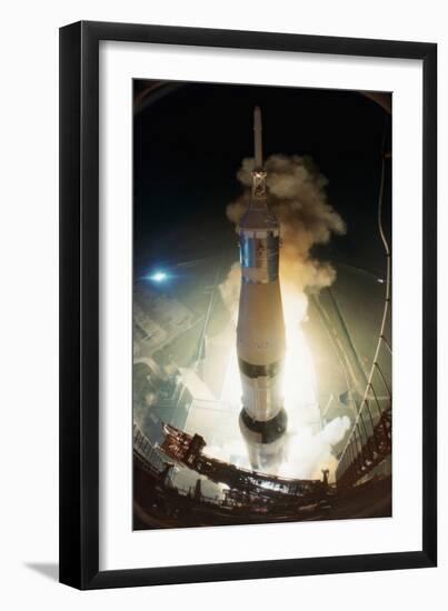 Launch of Apollo 17-null-Framed Photographic Print