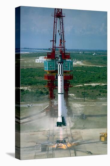 Launch of Freedom 7 by NASA on May 5 1961-null-Stretched Canvas