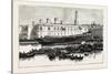 Launch of H.M.S. Melita at Malta the First Ironclad Launched from the Malta Dockyard, 1888-null-Stretched Canvas