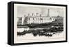 Launch of H.M.S. Melita at Malta the First Ironclad Launched from the Malta Dockyard, 1888-null-Framed Stretched Canvas