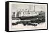 Launch of H.M.S. Melita at Malta the First Ironclad Launched from the Malta Dockyard, 1888-null-Framed Stretched Canvas