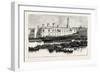 Launch of H.M.S. Melita at Malta the First Ironclad Launched from the Malta Dockyard, 1888-null-Framed Giclee Print