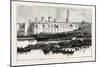 Launch of H.M.S. Melita at Malta the First Ironclad Launched from the Malta Dockyard, 1888-null-Mounted Giclee Print