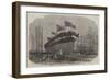 Launch of Her Majesty's Steam-Ram Frigate Resistance at Millwall-Edwin Weedon-Framed Giclee Print