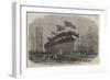 Launch of Her Majesty's Steam-Ram Frigate Resistance at Millwall-Edwin Weedon-Framed Giclee Print