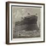 Launch of HMS Alexandra at Chatham Dockyard-null-Framed Giclee Print