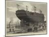 Launch of HMS Nelson at Govan, Near Glasgow-null-Mounted Giclee Print