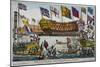 Launch of HMS 'Thunderer, Woolwich Royal Dockyard, Kent, 1831-null-Mounted Giclee Print