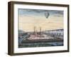 Launch of Hot Air Balloon in the Neighborhood of Finkmatt in Strasbourg-null-Framed Giclee Print