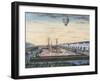 Launch of Hot Air Balloon in the Neighborhood of Finkmatt in Strasbourg-null-Framed Giclee Print