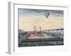 Launch of Hot Air Balloon in the Neighborhood of Finkmatt in Strasbourg-null-Framed Giclee Print