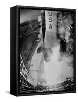 Launch of Saturn 5 Rocket at Cape Kennedy-Ralph Morse-Framed Stretched Canvas