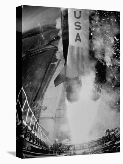 Launch of Saturn 5 Rocket at Cape Kennedy-Ralph Morse-Stretched Canvas