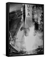 Launch of Saturn 5 Rocket at Cape Kennedy-Ralph Morse-Framed Stretched Canvas
