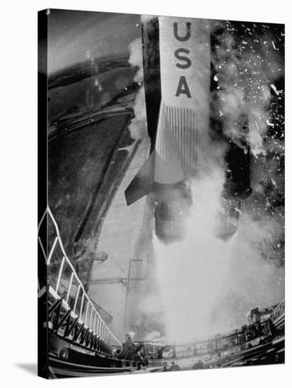 Launch of Saturn 5 Rocket at Cape Kennedy-Ralph Morse-Stretched Canvas