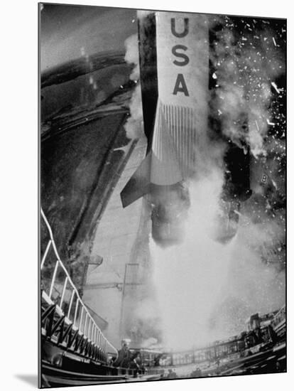 Launch of Saturn 5 Rocket at Cape Kennedy-Ralph Morse-Mounted Premium Photographic Print