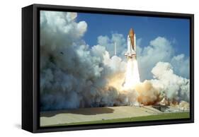 Launch of Space Shuttle Challenger from Kennedy Space Center, Florida, USA, 1985-null-Framed Stretched Canvas