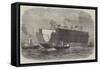 Launch of the Bermuda Floating Dock at North Woolwich-Edwin Weedon-Framed Stretched Canvas