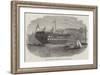 Launch of The Cressy Screw Steam-Ship, at the Royal Dockyard, Chatham-Edwin Weedon-Framed Giclee Print