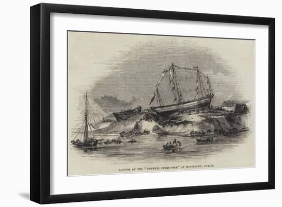 Launch of the Duchess of Leinster at Kingstown, Dublin-null-Framed Giclee Print