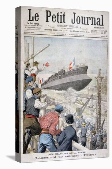 Launch of the French Battleship 'Patrie, Toulon, December 1903-null-Stretched Canvas