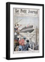 Launch of the French Battleship 'Patrie, Toulon, December 1903-null-Framed Giclee Print