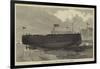 Launch of the German Screw Corvette Sedan, at Stettin-null-Framed Giclee Print